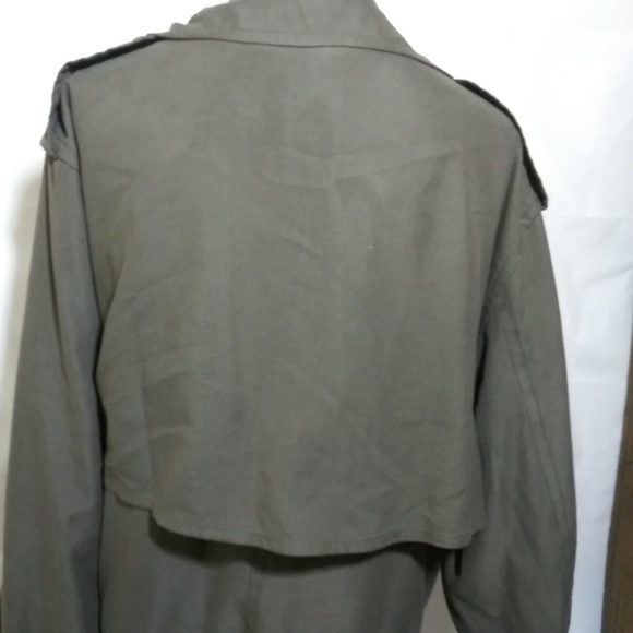 Bill Blass men gray trench coat - Picture 2 of 5